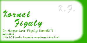 kornel figuly business card